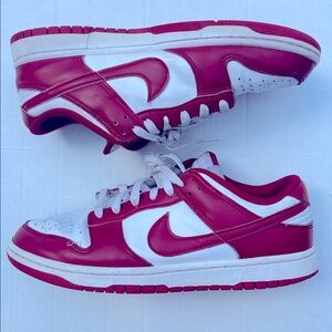 Nike Red and White Men's Sneakers